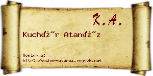 Kuchár Atanáz névjegykártya